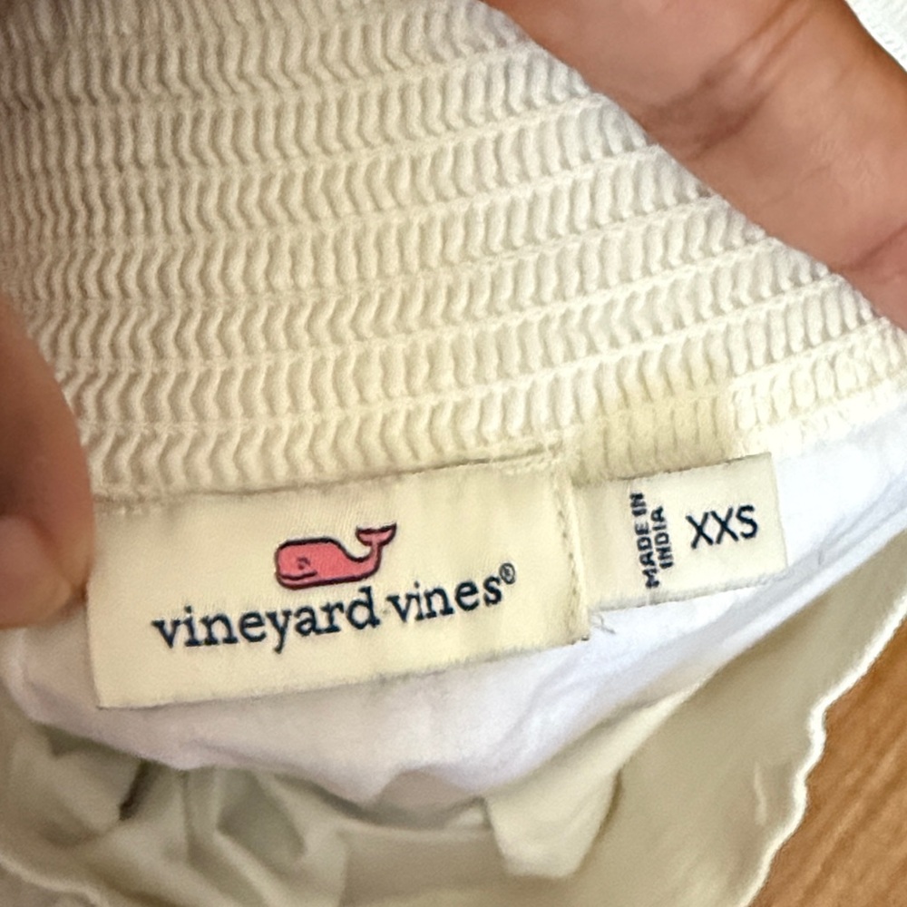 Vineyard Vines Blue Striped Off-Shoulder Blouse - Picture 2 of 5